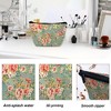 Generic Makeup Bag Vintage Floral Cosmetic Bag for Women, Travel Small Bag for Purse - 4 of 4