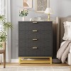 Nasitip 4 Drawer Dresser for Bedroom, Modern Chest with Gold Handles & Metal Legs, Storage Cabinet for Living Room - 3 of 4