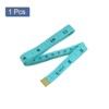 Unique Bargains Soft Plastic Flexible Tailor Seamstress Ruler Tape Measure Green 0.5"x60" 1 Pc - 3 of 4