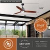 VAXCEL Curtiss 52-in. Contemporary Indoor Outdoor Propeller Ceiling Fan with Wood Blades, Integrated LED Light Kit and Remote - 3 of 4