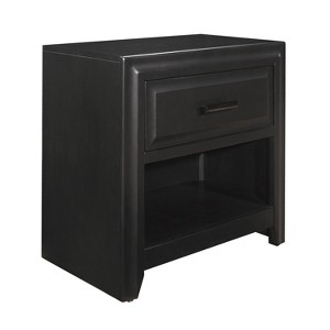 NicBex  1 Drawer Dresser for Bedroom,Black Chest of Drawers with Black Handle,Modern Wood Dressers for Closet,Living Room,Hallway,Black - 1 of 4