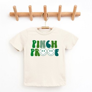 The Juniper Shop Pinch Proof Smiley Face Toddler Short Sleeve Tee - 1 of 2