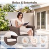 Buenhomino Patio Chairs Wicker Swivel Rocker Set of 2 - Heavy Duty Patio Furniture Set Wicker Outdoor Swivel Glider Chairs for Porch Balcony Deck - 3 of 4