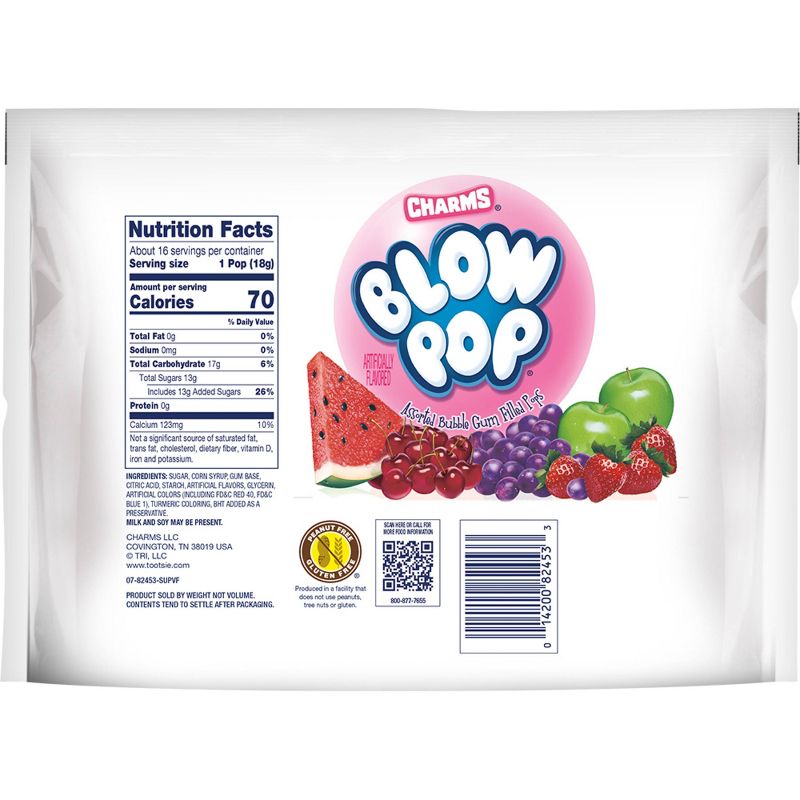Charms Blow Pop Assorted Flavor Lollipops Candy Standup Bag &#8211; 10.4oz, 2 of 7