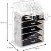 Sorbus Clear Makeup & Jewelry Organizer & Display (4 Large, 2 Small Drawers) - 3 of 4