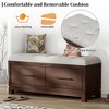 YOOCOZZ Shoe Storage Bench with Removable Cushion and Hidden Compartment - 4 of 4
