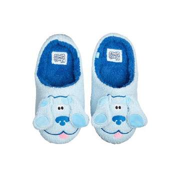 Blue's Clues Blue Fuzzy Slippers With 3D Ears