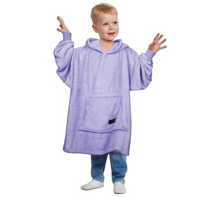 Catalonia Blanket Hoodie Sweatshirt for Kid, Fleece Snuggy Soft Wearable Blanket Pullover 4-12 Years Boy Girl Cozy Warm Gift