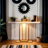 Hommoo 41.3 Inch Modern  Console Table with LED Lights Gold White - 4 of 4