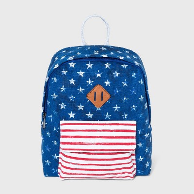 Mad Love Stars and Stripes Americana Mini Dome Backpack - Blue