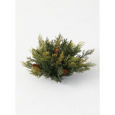 Sullivans Artificial Atlantic White Cedar Orb 7"H Green