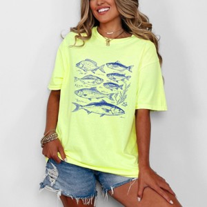 Simply Sage Market Vintage Fish Garment Dyed Tee - 1 of 4