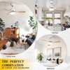 Aheaplus Modern Ceiling Fan with Dimmable Light - 3 of 4