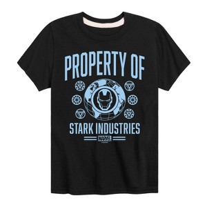Boys' - Marvel - Iron Man Property Of Stark Industries Short Sleeve Graphic T-Shirt - 1 of 4