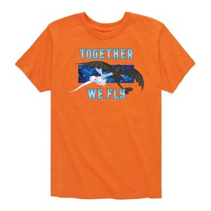 Boys' - How to Train Your Dragon - Together We Fly Short Sleeve Graphic T-Shirt - 1 of 3