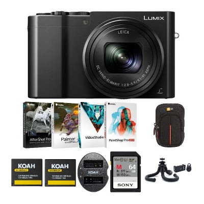Panasonic LUMIX ZS100 20.1MP 4K Digital Camera (Black) Holiday Bundle