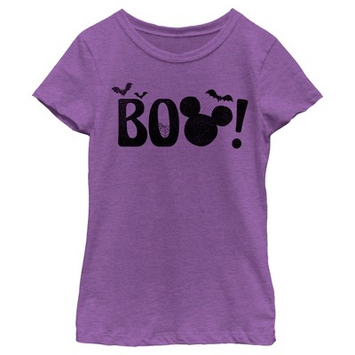 Girl's Disney Halloween BOO T-Shirt