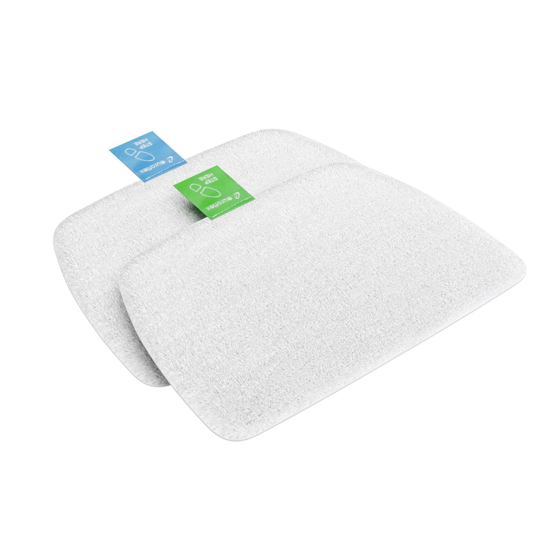 Euroflex Vapour EZ Glide™ Premium Replacement Pads 2-Pack; 3-Ply Microfiber with Secure-Fit™, 2–3× More Durable, Machine Washable (RPL-EZ)