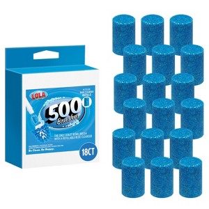 500 Brushes Blue Toilet Bowl Cleanser Tablet Refills, Replacement Toilet Bowl Cleaner Tablets, Each Tablet Lasts Up to 4 Months, 18 Pack - 1 of 4