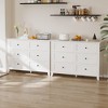 6 Drawers Dresser for Bedroom, Modern Dresser with Deep Drawers and Nickel Round Handle, Wooden Bedroom Drawer Dresser,for Bedroom,Living Room - 3 of 4