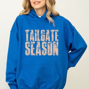 Tailgate Season Block Distressed - Women's Graphic Hoodie - 1 of 3