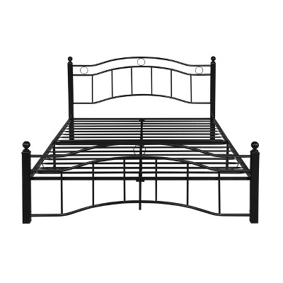 GDFStudio Cole King Size Contemporary Iron Platform Bed Frame