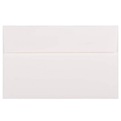 JAM Paper A10 Strathmore Invitation Envelopes 6 x 9.5 Bright White Linen 93453I