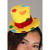 HalloweenCostumes.com One Size   Adult Mini Yellow Clown Top Hat Halloween Costume Accessory, Blue/Yellow/Red - 4 of 4
