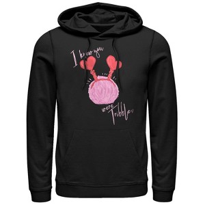 Men's Star Trek Valentine I Knew You Were Tribble Pull Over Hoodie - 1 of 3
