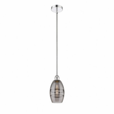 Vaz - 1 Light Stem Hung Mini Pendant In Industrial Style-7.63 Inches Tall and 5.88 Inches Wide