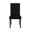 New Classic Furniture, Celeste Black Wood Upholstered Dining Chair (Set of 6) - 3 of 4