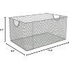 YBM Home Silver Mesh Open Storage Bins - 2 of 4
