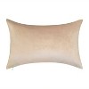13"x20" Oversize Corded Marble Lumbar Throw Pillow Beige - Edie@Home - 2 of 4