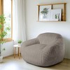 LIKEPAY Oversize Faux Rabbit Fur Single Bean Bag Sofa with Arms for Living Room, Bedroom, Gaming room - 2 of 4
