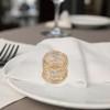 Unique Bargains Napkin Rings Woven Shape Stainless Steel 1 Pc - 3 of 3