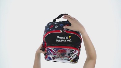 Mighty Morphin Power Rangers Backpack Legends Never Die 16" School Bookbag  Black : Target