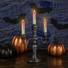 Northlight Antique Skull Trio Dripping Blood Halloween Candelabra - 13.75" - - 2 of 4
