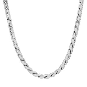 Steeltime Men's stainless steel fancy link necklace. Color Options: Silver, Gold, Oxidized - 1 of 4