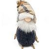 Gulches Series  Red and White Shatterproof Standing Santa with Lantern and Bag Holiday Ornament - 3 of 4