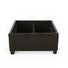 NicBex Modern 29" Square Storage Ottoman Leather Footstools with Double Stitched Design for Bedroom and Living Room - 3 of 4