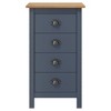 vidaXL Sideboard Hill Gray 18.1 in.x13.8 in.x31.5 in. Solid Pine Wood - 2 of 4