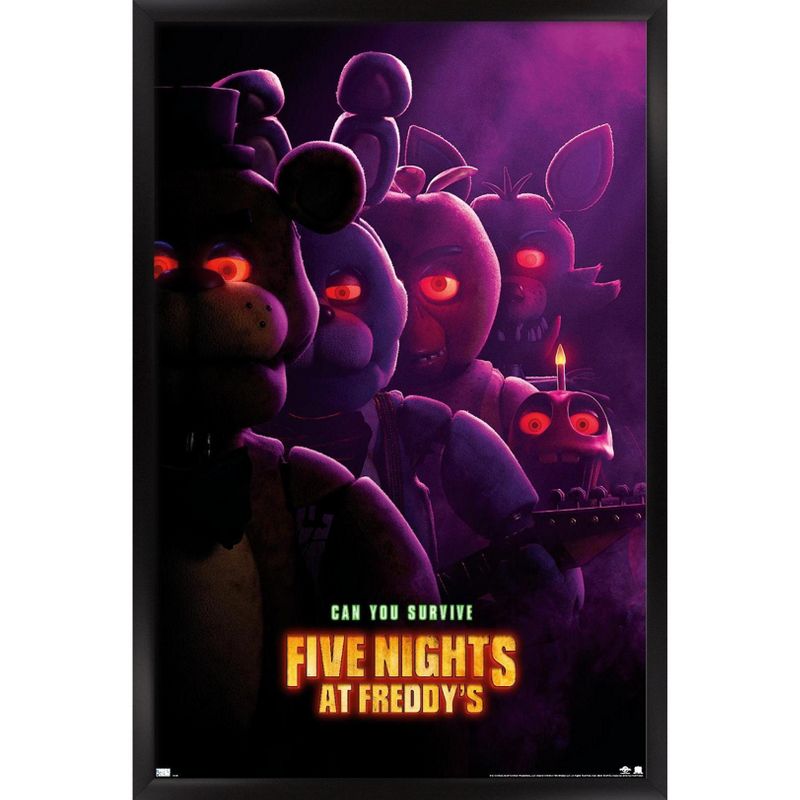 Trends International Five Nights at Freddy's Movie - Teaser One Sheet Framed Wall Poster Prints, 1 of 7