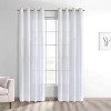 Habitat 100% Polyester Regina Sheer Chevron Delightful Textured Grommet Curtain Panel White - 2 of 4