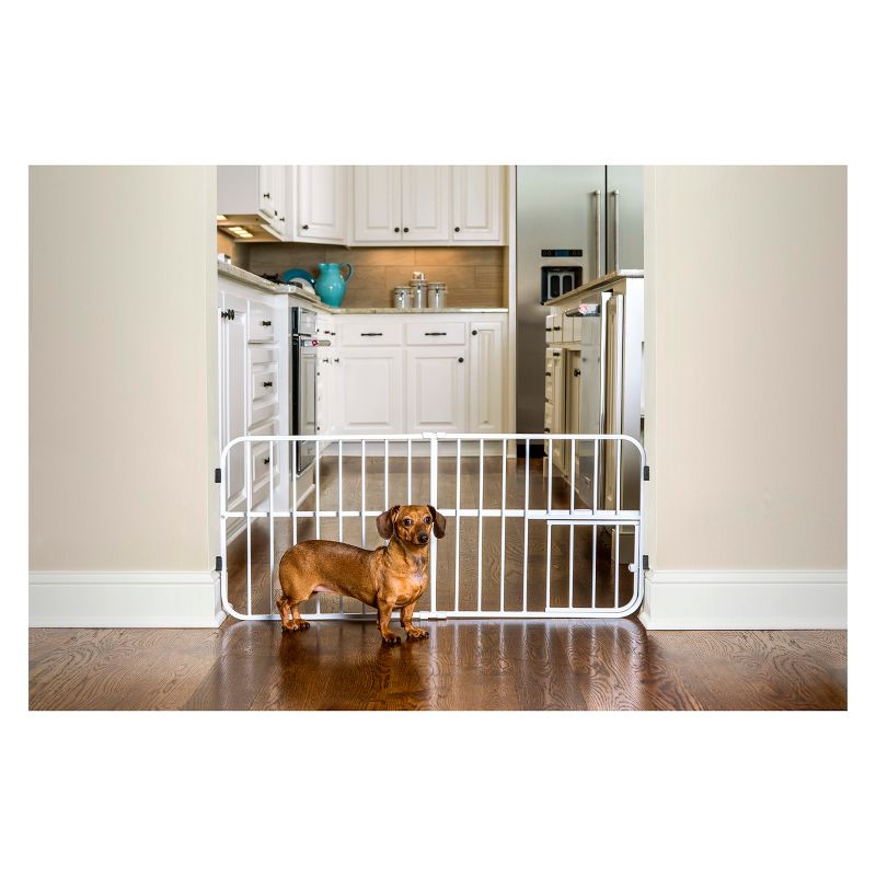 Carlson Lil' Tuffy Expandable Cat and Dog Gate with Small Pet Door, 1 of 4