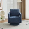 LOVMOR 29.13" W Square Swivel Accent Chair, Modern Rotating Arm Chair with Open Back,360 Degree Rotation, Lounge Club Chair w/ Removable Back Cushion - 2 of 4