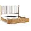 GDFStudio Emory Queen Size Upholstered Panel Bed with Channel-Tufted Headboard - 4 of 4