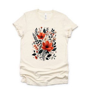 Simply Sage Market Women's Rustic Flowers Short Sleeve Graphic Tee - 1 of 2