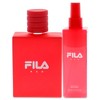 Fila Red by Fila for Men - 2 Pc Gift Set 3.4oz EDT Spray, 8.4oz Body Spray - 2 of 4