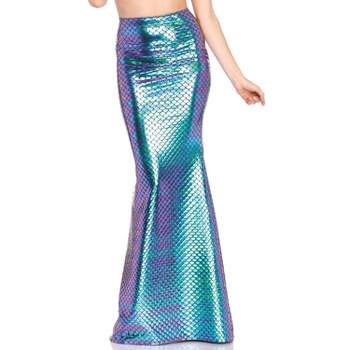 Leg Avenue Iridescent Scale Mermaid Skirt Women's Costume, Medium