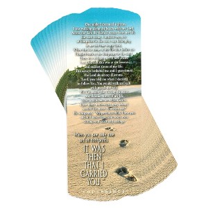 Dicksons Footprints Tan and Blue 2.5 x 7 Inch Cardstock Bookmark Cards Pack of 12 - 1 of 4